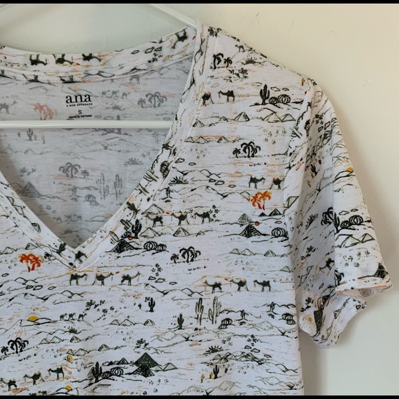 A.N.A. Cactus Camel Soft V-Neck Top - Picture 2 of 6